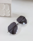 ANEA HILL Sail Silver Aviator Sunglasses