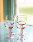 MASON'S DAUGHTER Vintage Inspired Goblet (Set of 4), Blush