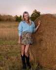 MASON'S DAUGHTER the French Cuff Boyfriend Shirt, Light Wash Chambray
