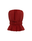 POSSE Aurelia Strapless Top, Merlot