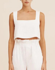 POSSE Alice Crop Top, Ivory