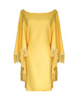 Katherine Dress, Yellow Silk Crepe