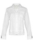 MASON'S DAUGHTER the French Cuff Boyfriend Shirt, White Poplin