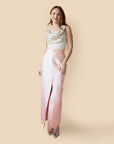 MASON by MASON'S DAUGHTER Leighton Skirt, Blush Silk Wool