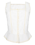 MASON'S DAUGHTER Emma Top, White Poplin