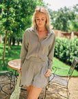 MASON'S DAUGHTER | Margot Short, Black & Ivory Gingham