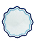 MISETTE Colorblock Embroidered Linen Placemats in Blue (Set of 4)