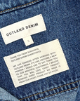 OUTLAND DENIM Elise Mid Straight Jean, Snow White