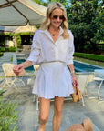 MASON'S DAUGHTER | Harper Mini Skirt, White Poplin