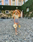 MASONS DAUGHTER | Lily Scarf Top, Olive & Ivory Striped
