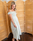 MASON'S DAUGHTER | Nora Dress, Green/Ivory Gingham Shantung