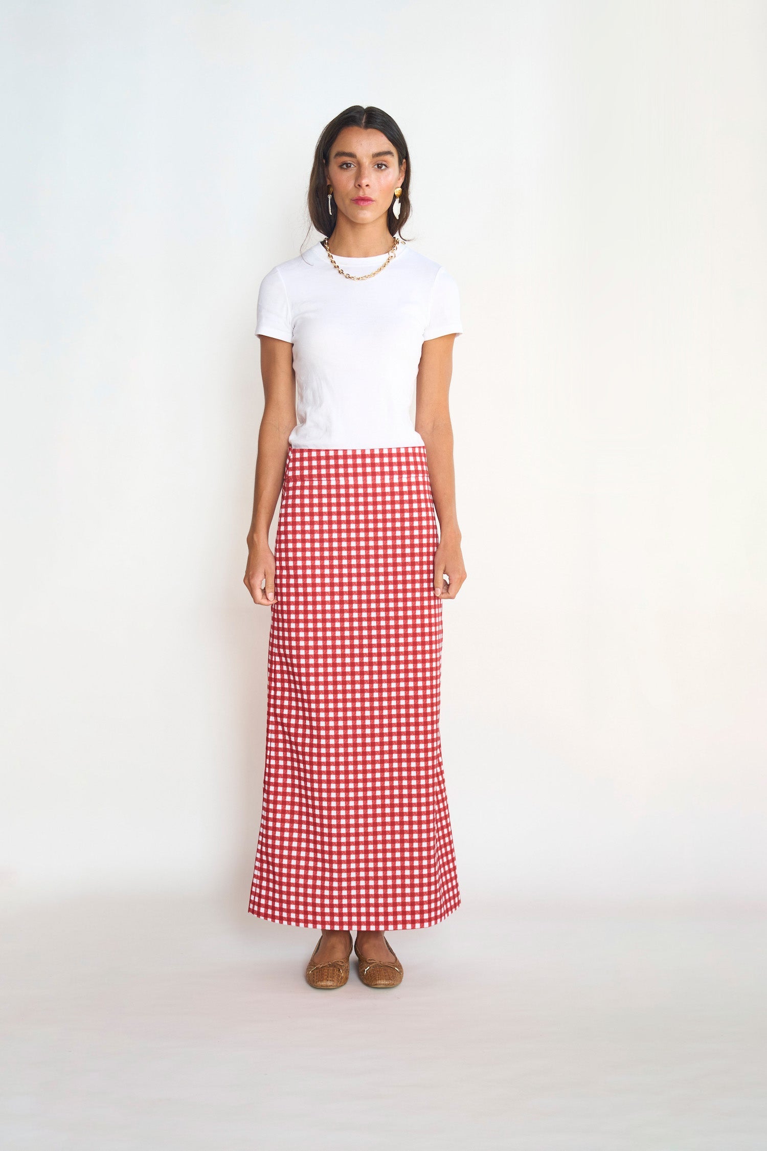 BYRDIE GOLF SOCIAL WEAR Spritz Midi Skirt