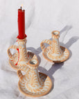 POMELO CASA Candlestick with hand painted designs