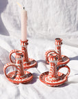 POMELO CASA Candlestick with hand painted designs