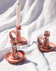 POMELO CASA Candlestick with hand painted designs