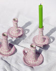 POMELO CASA Candlestick with hand painted designs