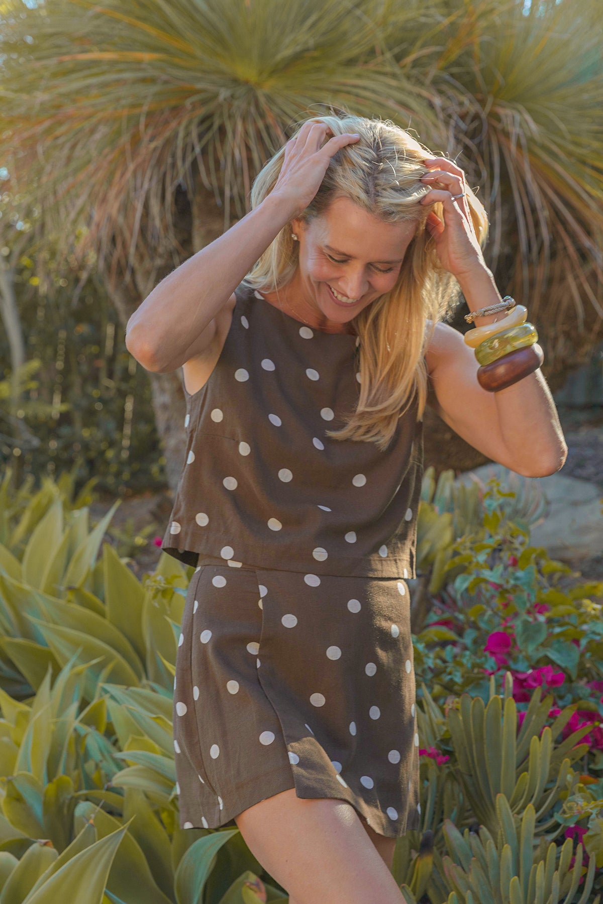 MASON by MASON'S DAUGHTER | Lacey Skirt, Cocoa Polka Dot