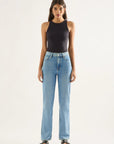 OUTLAND DENIM Zoe High Straight Jean, Cadence Blue