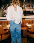 MASON'S DAUGHTER | Loretta Western Fringe Top, Ivory