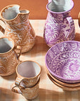 POMELO CASA Large pitcher with hand painted designs