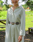 MASON'S DAUGHTER | Miller Dress, Seafoam and Ivory Striped
