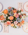 POMELO CASA Dinner plate with hand painted designs