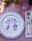 POMELO CASA Dinner plate with hand painted designs