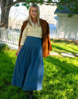 MASON'S DAUGHTER | Emma Skirt, Stone Wash Chambray