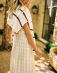 MASON'S DAUGHTER | Danielle Sweater, Ivory & Cocoa Striped Knit