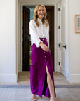 MASON by MASON'S DAUGHTER Leighton Skirt, Magenta Silk Wool