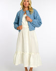 ELIZABETH JAMES THE LABEL | Deenie Dress in Egret