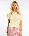 ELIZABETH JAMES THE LABEL | Shelby Sweater in Coconut Milk