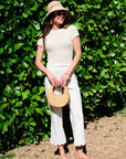 ELIZABETH JAMES THE LABEL | Shelby Sweater in Coconut Milk