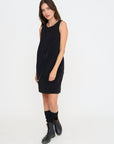 FOREIGN FARE Soft Landings Dress - Black