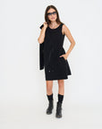 FOREIGN FARE Soft Landings Dress - Black