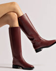 LARROUDÉ Anne Boot In Burgundy Leather