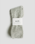 KIP Pure Cashmere Sleep Socks in Dove Grey