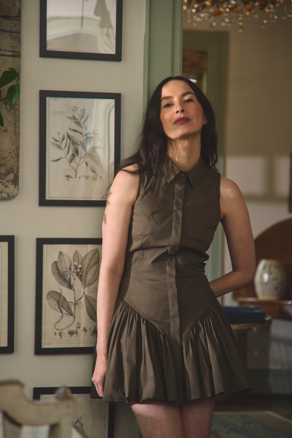 MASON'S DAUGHTER | Harper Shirtdress, Brown Poplin