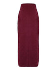 MASON'S DAUGHTER Stella Skirt, Oxblood Knit