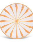 POMELO CASA Dinner plate with candy cane stripes