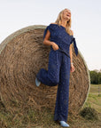 MASONS DAUGHTER | Lily Scarf Top, Navy Bandana