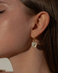 THATCH Isabel Mother of Pearl Heart Earrings