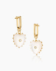 THATCH Isabel Mother of Pearl Heart Earrings