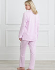 KIP Luxe Stretch Cotton Pajama Set in Lavender