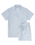 KIP Premium Cotton Short Set in Mist Blue