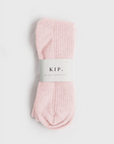 KIP Pure Cashmere Sleep Socks in Pink Peony