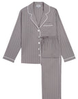 KIP Premium Cotton Pajama Set in Dove Grey