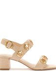 LARROUDE | Milan Sandal In Beige Raffia