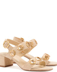 LARROUDE | Milan Sandal In Beige Raffia