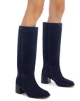 LARROUDÉ Ricky Boot In Dress Blue Suede